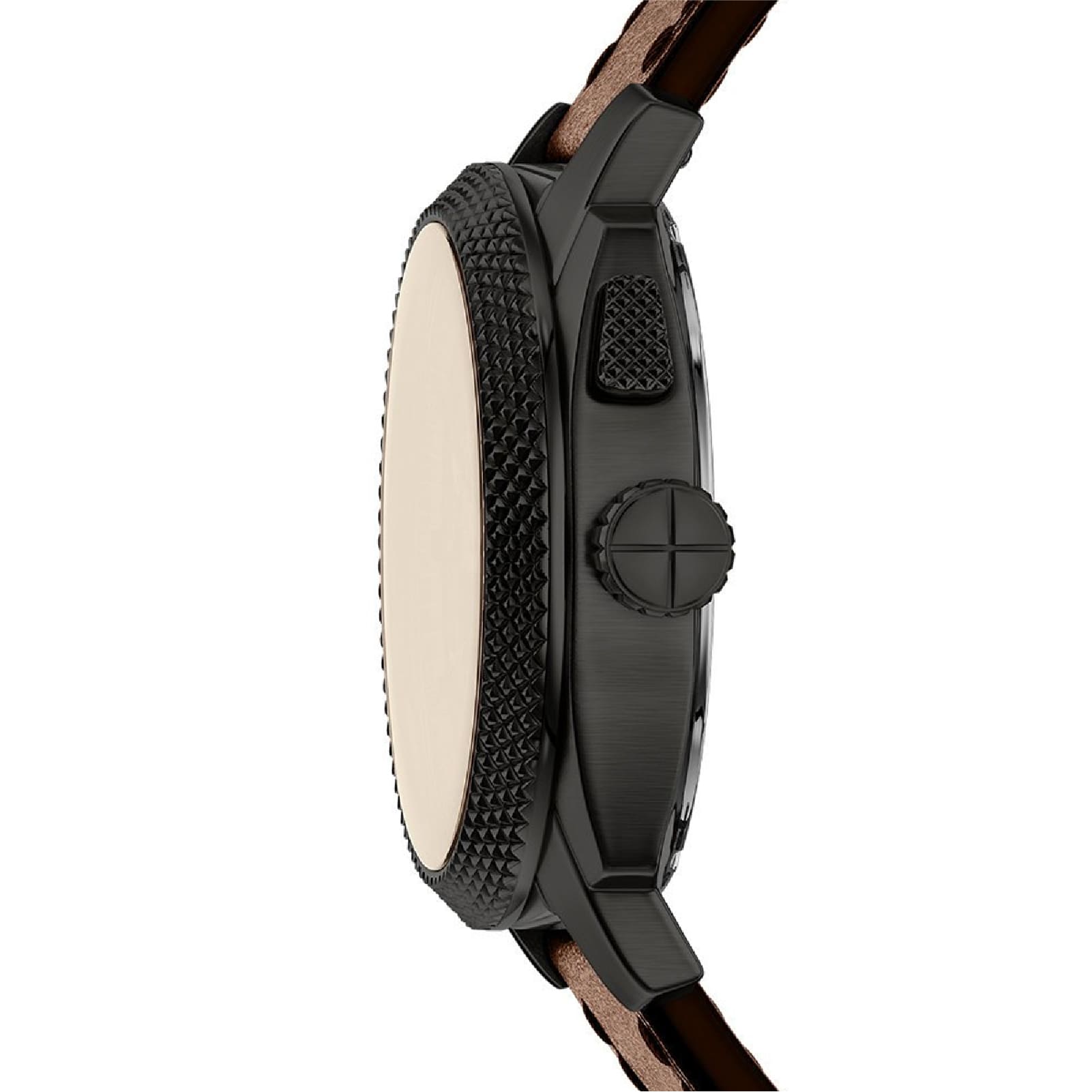 Orologio Fossil Machine Big Tic cinturino pelle marrone uomo MISURA UNICA