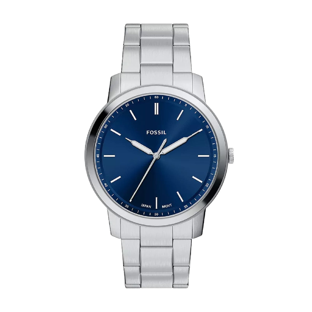 Orologio solo tempo Fossil Minimalist in acciaio e blu MISURA UNICA