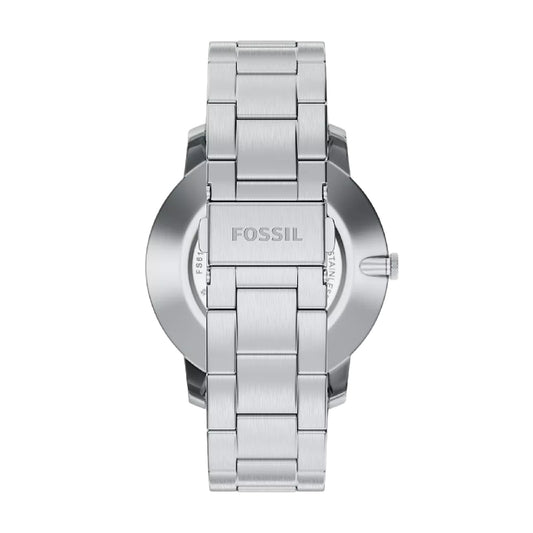 Orologio solo tempo Fossil Minimalist in acciaio e blu MISURA UNICA