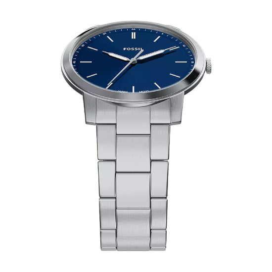 Orologio solo tempo Fossil Minimalist in acciaio e blu MISURA UNICA