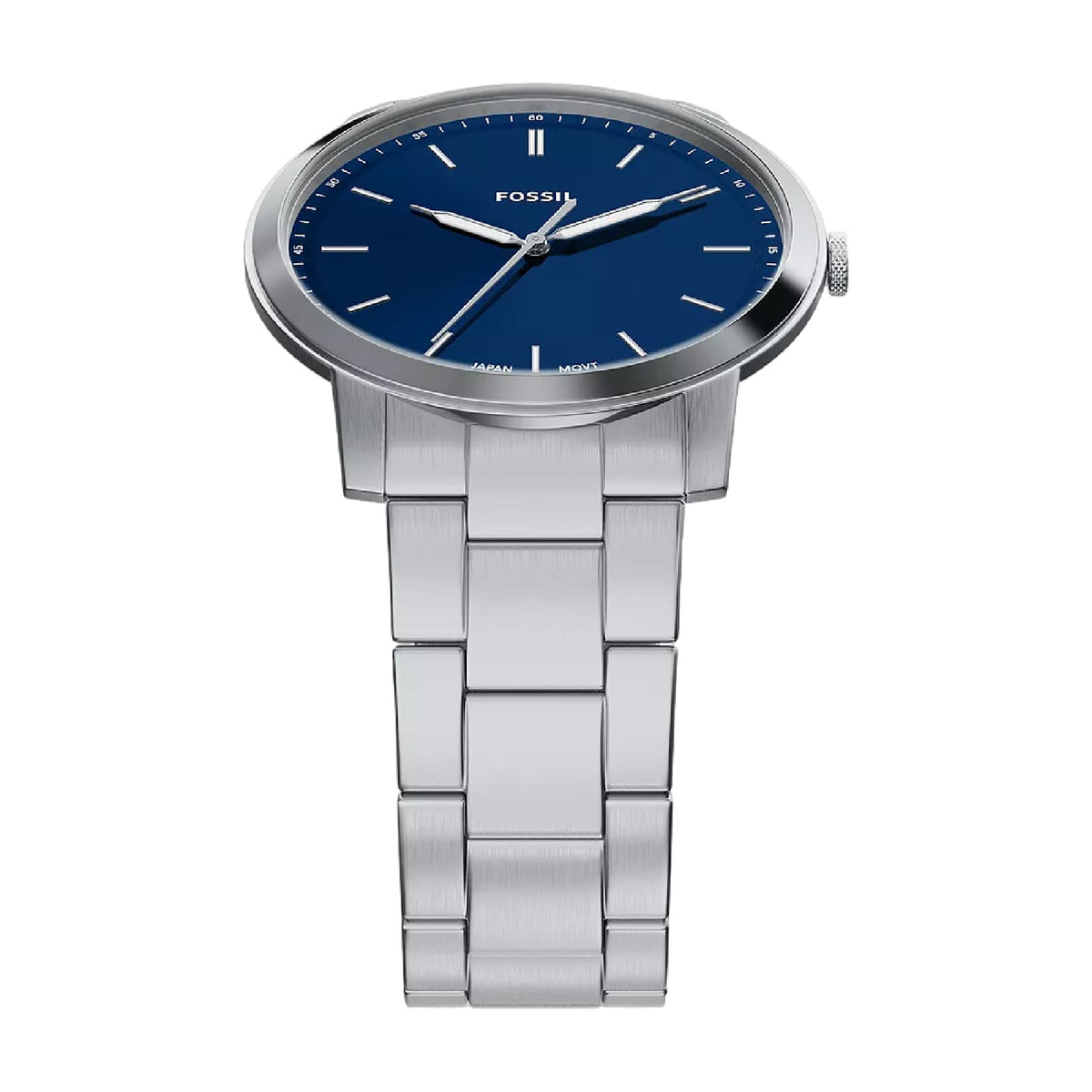 Orologio solo tempo Fossil Minimalist in acciaio e blu MISURA UNICA