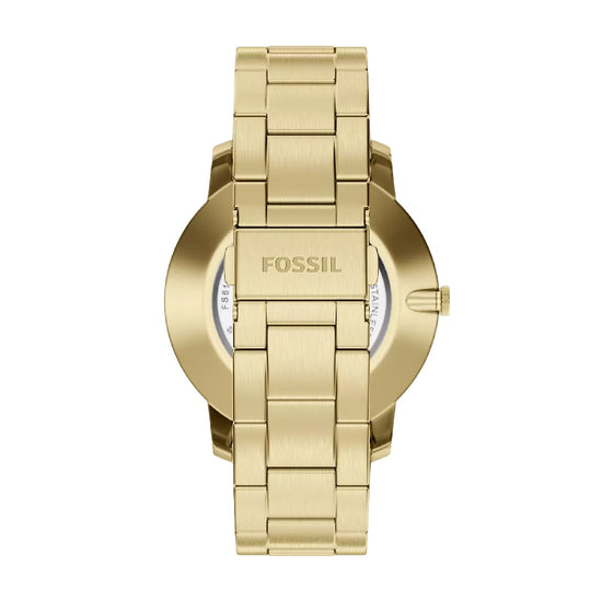 Orologio solo tempo Fossil Minimalist in acciaio pvd oro MISURA UNICA