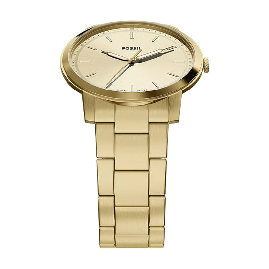 Orologio solo tempo Fossil Minimalist in acciaio pvd oro MISURA UNICA