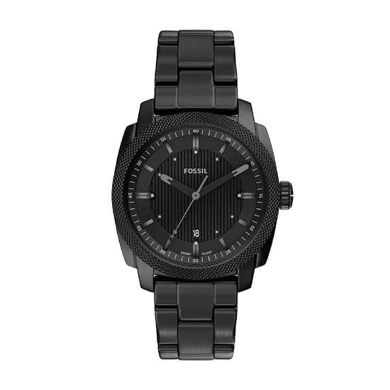 Orologio solo tempo Fossil Machine in acciaio con pvd nero MISURA UNICA