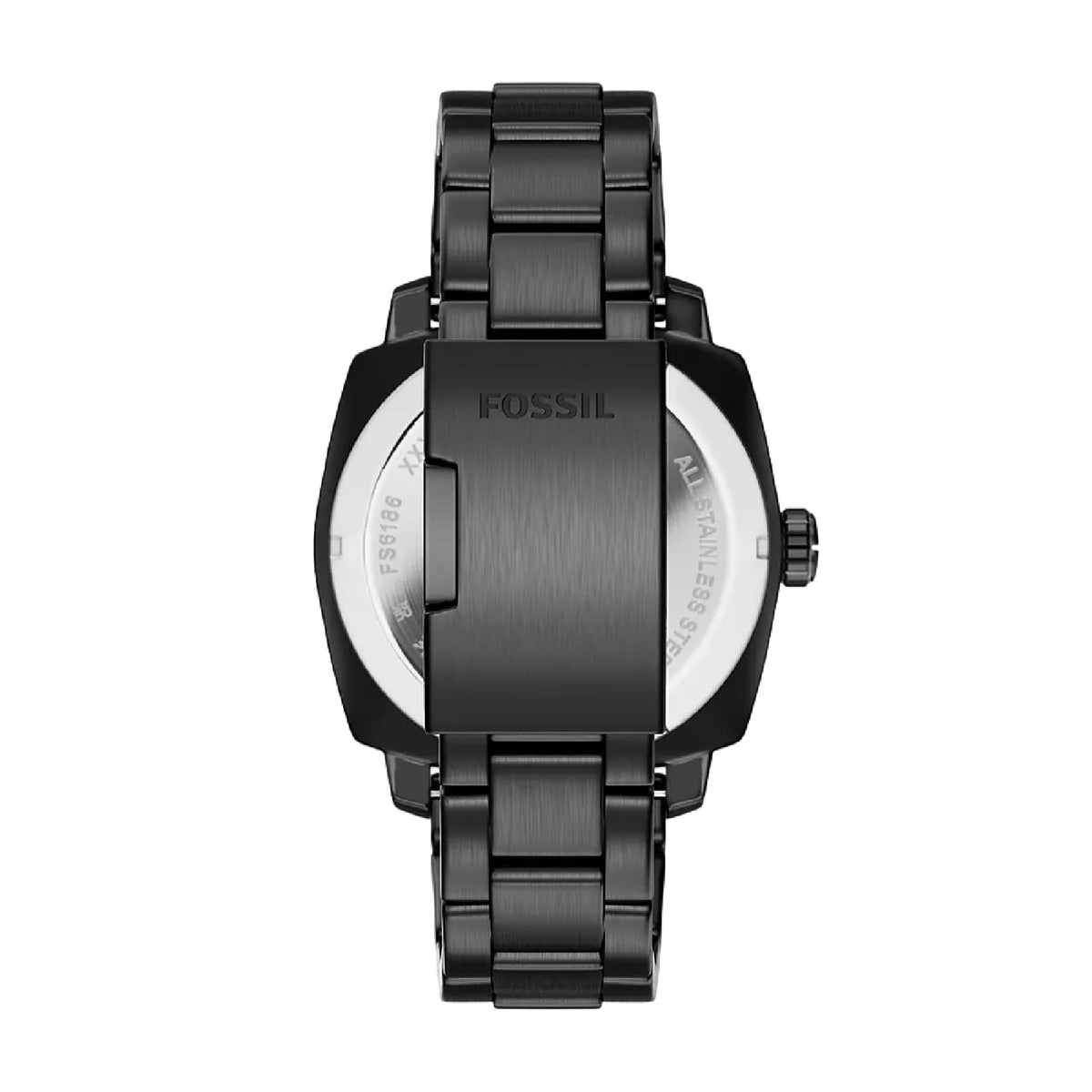 Orologio solo tempo Fossil Machine in acciaio con pvd nero MISURA UNICA