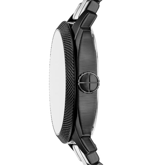 Orologio solo tempo Fossil Machine in acciaio con pvd nero MISURA UNICA