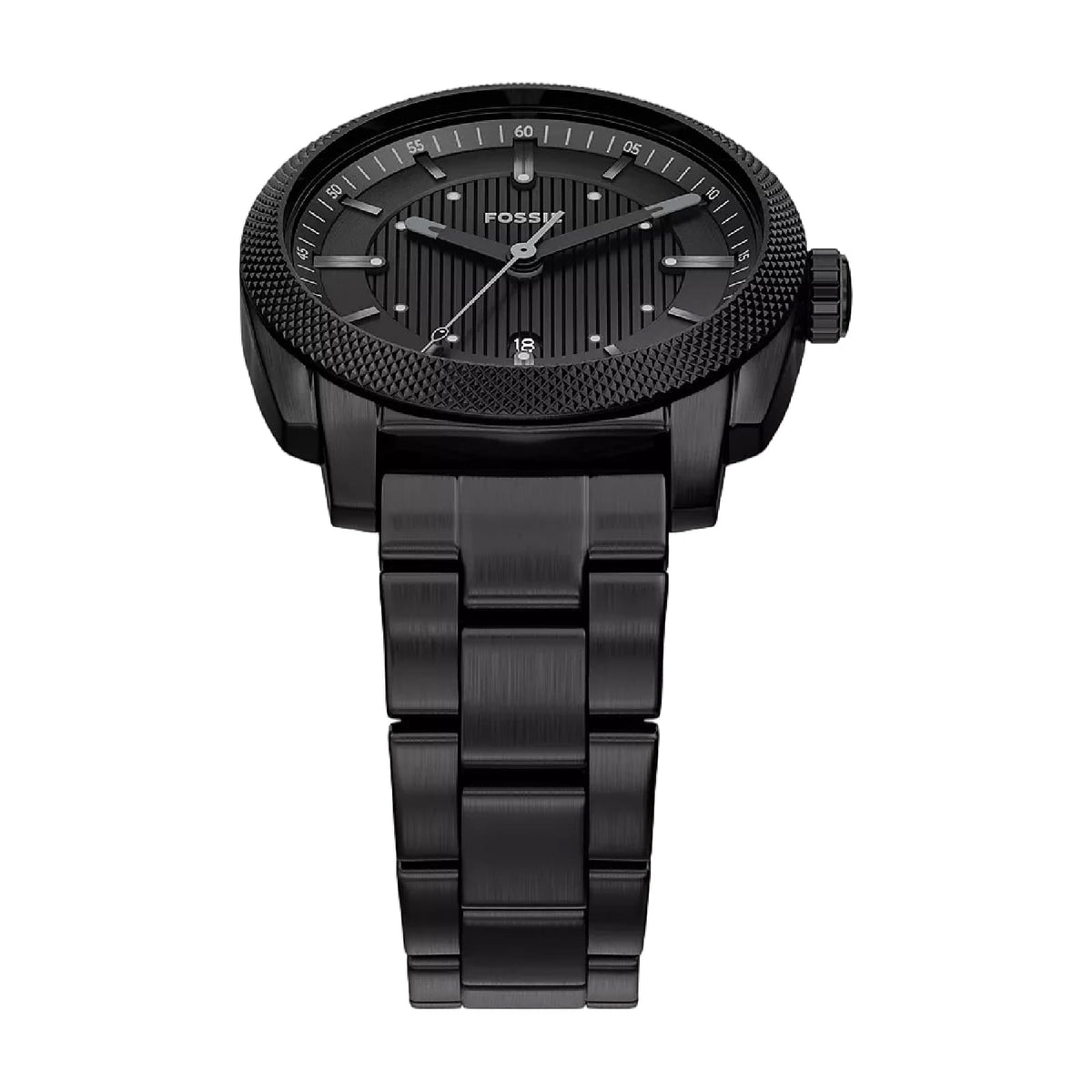 Orologio solo tempo Fossil Machine in acciaio con pvd nero MISURA UNICA
