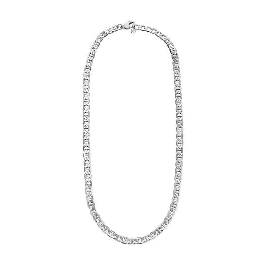 Collana a catena Fossil in acciaio inossidabile argento F.JA7238040