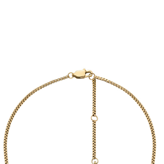 Collana multifilo Fossil in acciaio color oro da donna F.JA7248710