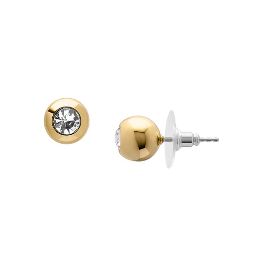Orecchini a lobo Fossil in ottone oro F.JA7251710