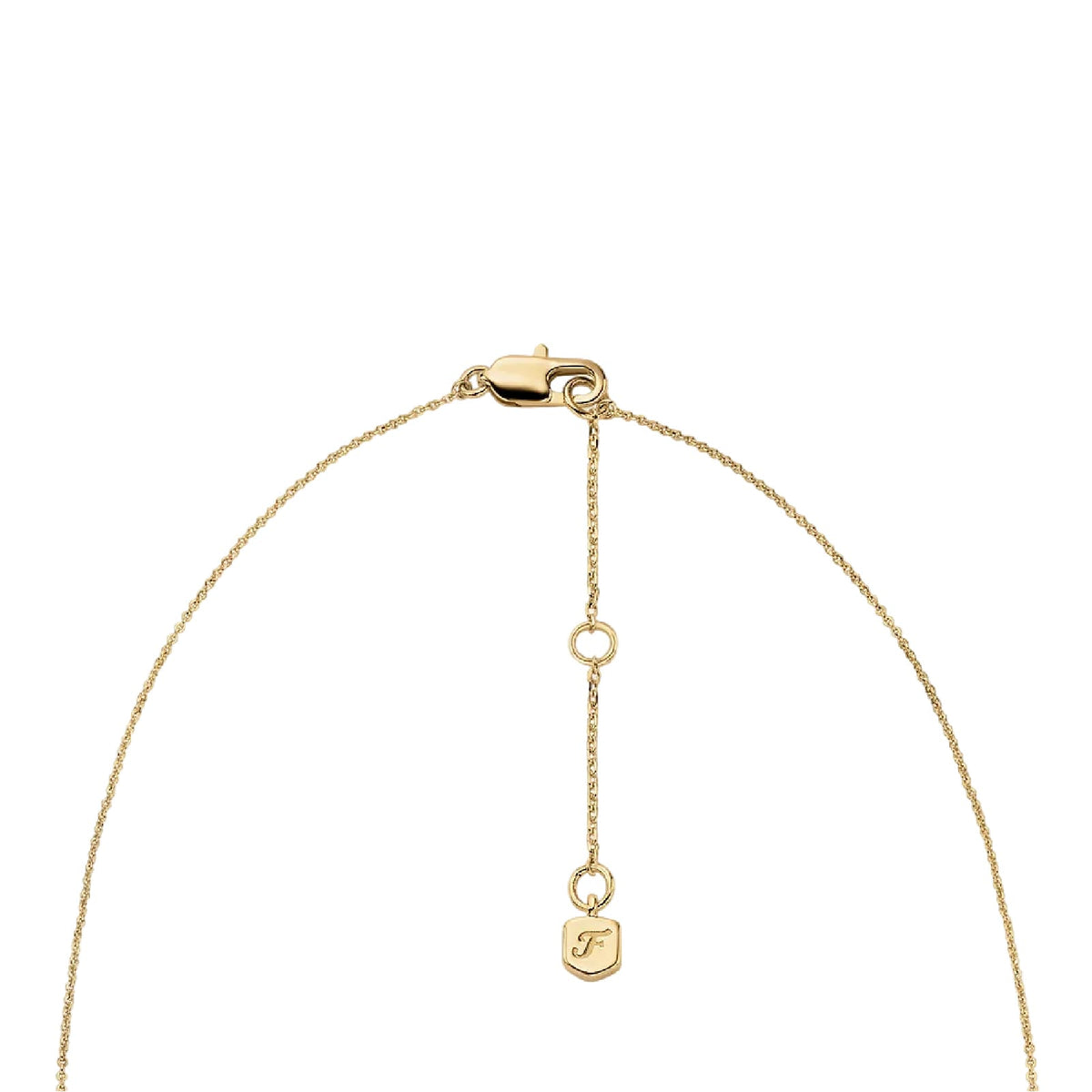 Collana tennis Fossil Sutton Love-All in ottone oro cuori MISURA UNICA