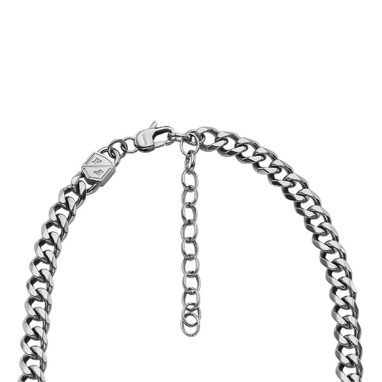 Collana catena Fossil Ellis Core Chains in acciaio da uomo MISURA UNICA