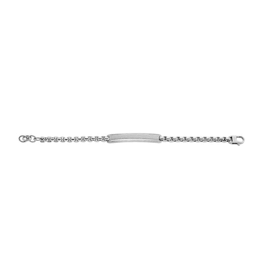 Bracciale a catena Fossil in acciaio inossidabile argento F.JF04767040