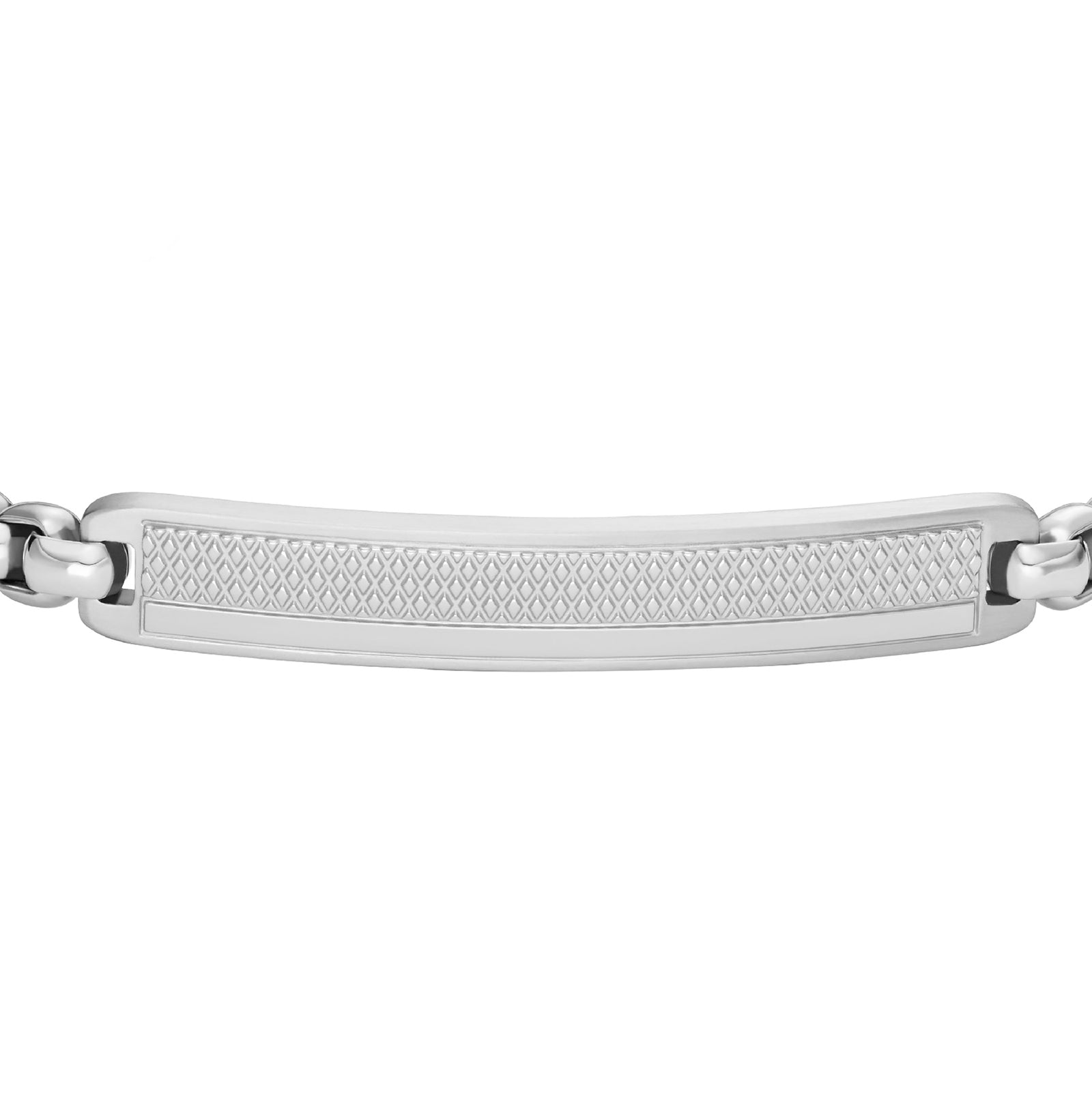 Bracciale a catena Fossil in acciaio inossidabile argento F.JF04767040