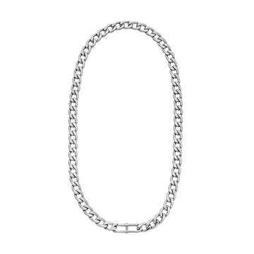 Collana a catena Fossil in acciaio inossidabile argento F.JF04769040