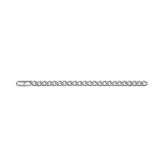 Bracciale a catena Fossil in acciaio inossidabile argento F.JF04770040