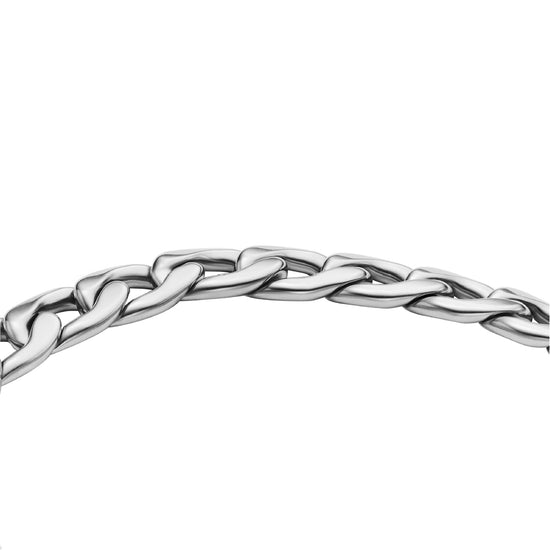 Bracciale a catena Fossil in acciaio inossidabile argento F.JF04770040