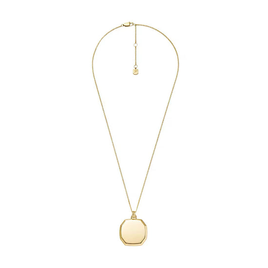 Collana lunga Fossil Harlow acciaio oro con pendente donna MISURA UNICA