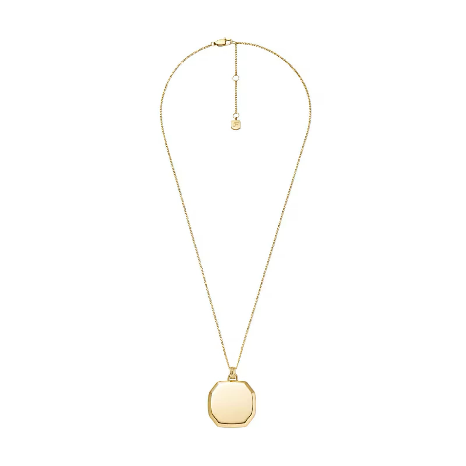 Collana lunga Fossil Harlow acciaio oro con pendente donna MISURA UNICA