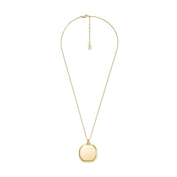 Collana lunga Fossil Harlow acciaio oro con pendente donna MISURA UNICA