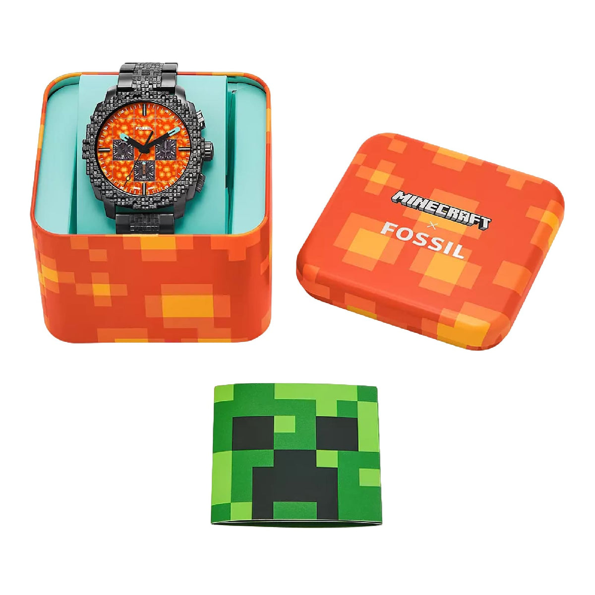 Orologio cronografo Minecraft Fossil The Nether ed. limitata MISURA UNICA