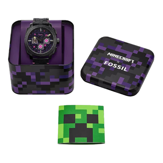 Orologio cronografo Minecraft Fossil The End ed. limitata MISURA UNICA