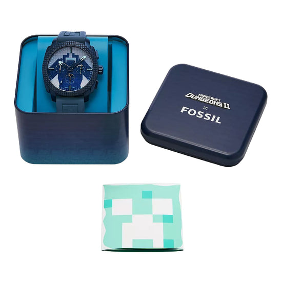 Orologio cronografo Minecraft Fossil Dungeons II ed. limitata MISURA UNICA