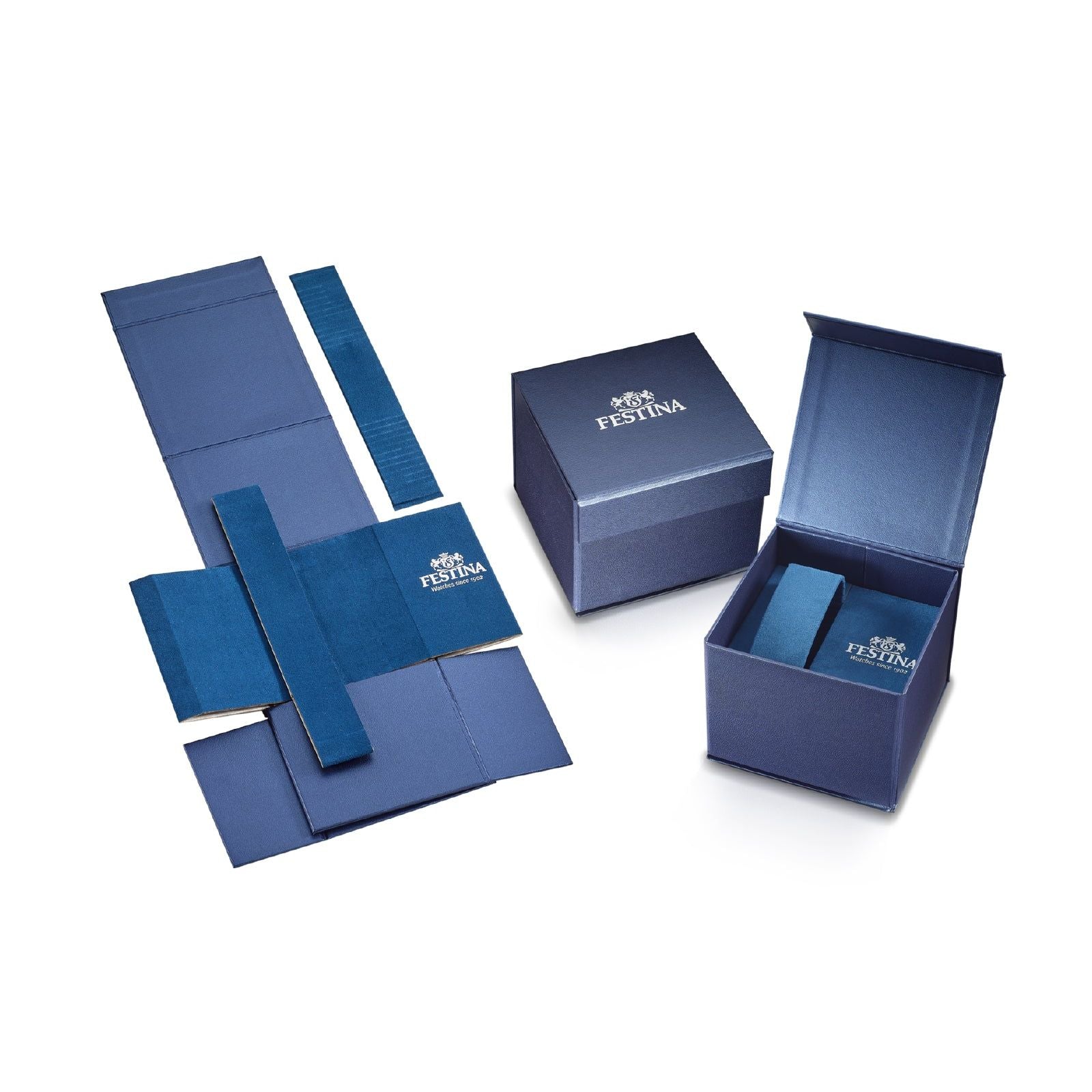 Orologio multifunzione uomo Festina Multifunction acciaio quadrante blu 44,7mm F20623-2-3