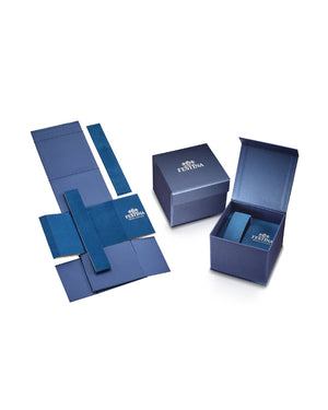 Orologio da uomo solo tempo della collezione Festina Classics in acciaio cassa 40mm con quadrante azzurro F20683/2