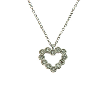 Collana donna Rose Gioielli in oro bianco con cuore di diamanti 0,06ct FA755-1