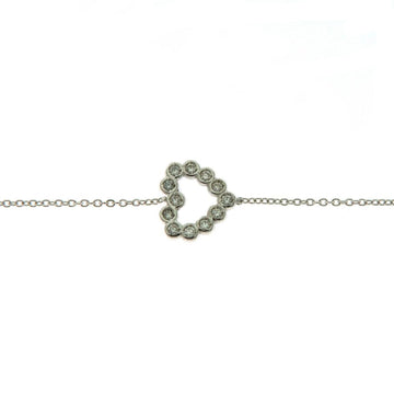Bracciale donna Rose Gioielli in oro bianco con cuore di diamanti 0,06ct FA755BR-1