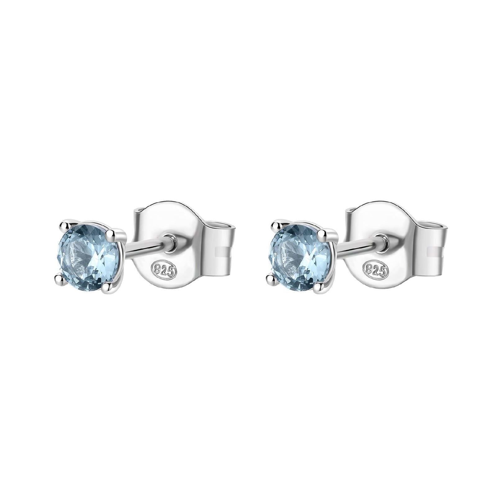 Orecchini punto luce Brosway Francy donna argento con zirconi azzurri FCL39-1
