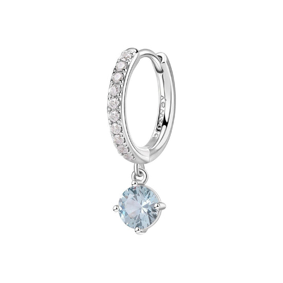 Orecchino donna Brosway Fancy in argento con zirconi bianchi e uno azzurro FCL83-1
