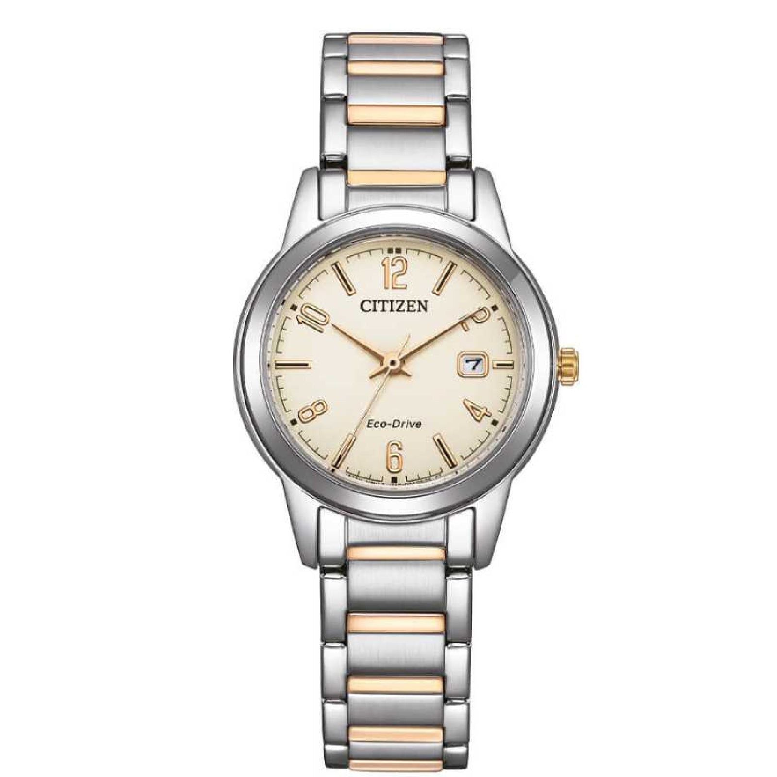 Orologio solo tempo donna Citizen Lady in acciaio oro con quadrante avorio 29,4 mm FE1244-72A-1