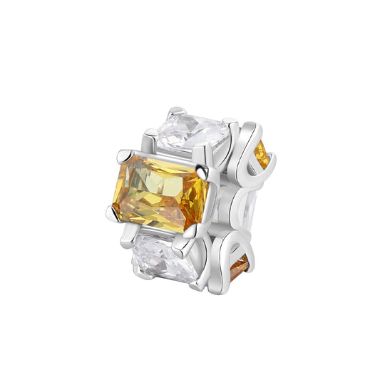 Charm Brosway Fancy da donna in argento con zirconi bianchi e gialli FEY02-1