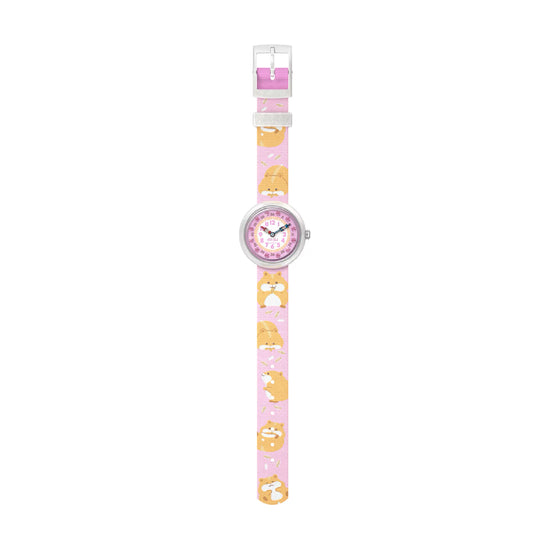 Orologio bimbi Flik Flak in plastica e cinturino con cricetini