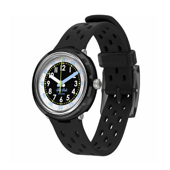 orologio solo tempo bambino Flik Flak FIZZ IN BLACK Nero MISURA UNICA
