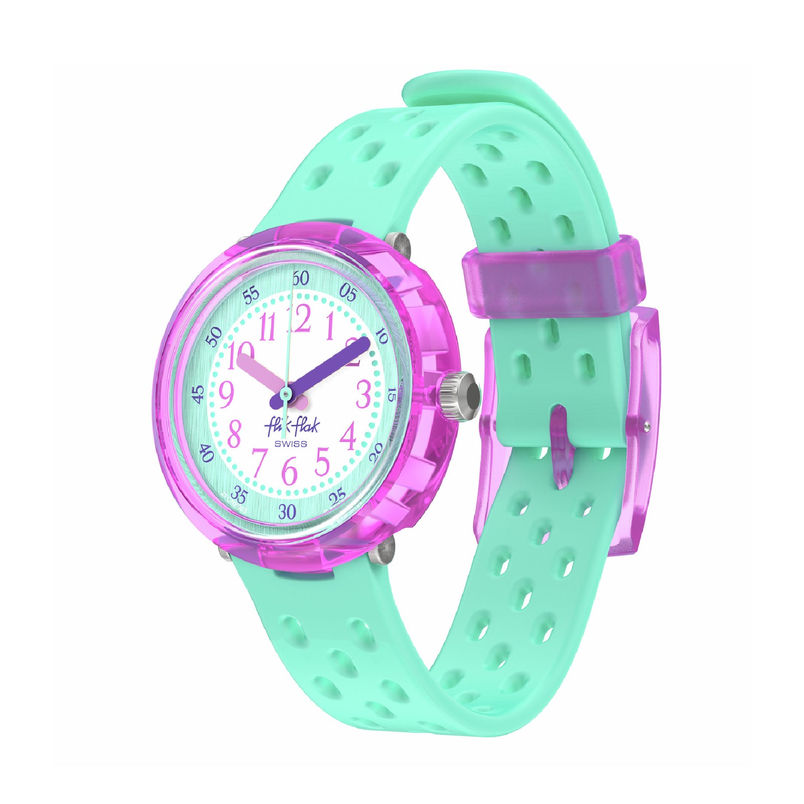 Orologio solo tempo bambini Flik Flak FIZZ IN MINT azzurro MISURA UNICA