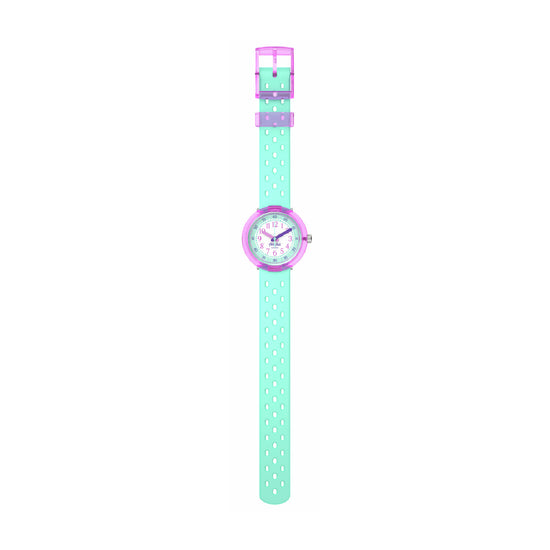 Orologio solo tempo bambini Flik Flak FIZZ IN MINT azzurro MISURA UNICA