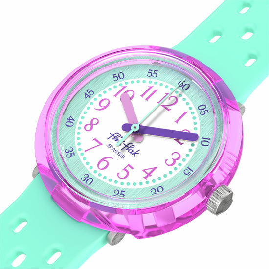 Orologio solo tempo bambini Flik Flak FIZZ IN MINT azzurro MISURA UNICA