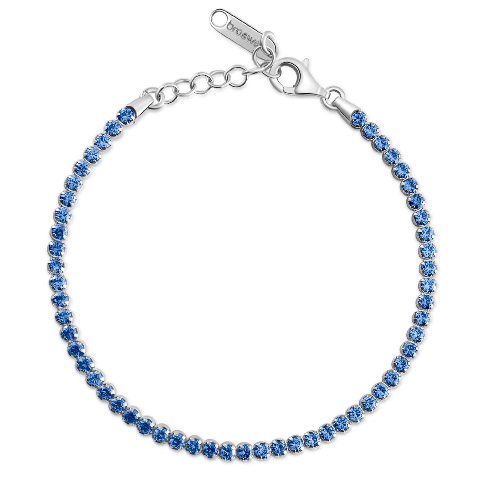 Bracciale tennis Brosway Francy donna in argento con zirconi sapphire FFB105-1