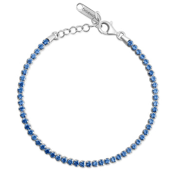 Bracciale tennis Brosway Francy donna in argento con zirconi sapphire FFB105-1