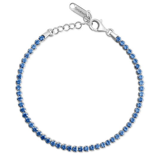 Bracciale tennis Brosway Francy donna in argento con zirconi sapphire FFB105-1
