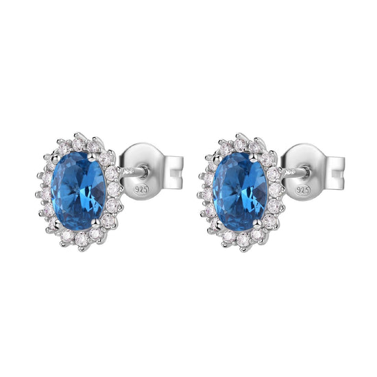 Orecchini lobo Brosway Fancy donna in argento con zirconi blu e bianchi FFB12-1