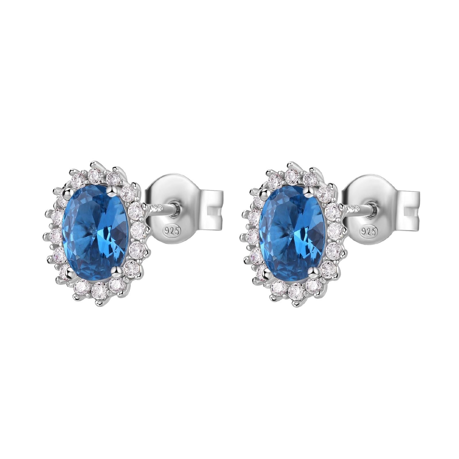 Orecchini lobo Brosway Fancy donna in argento con zirconi blu e bianchi FFB12-1
