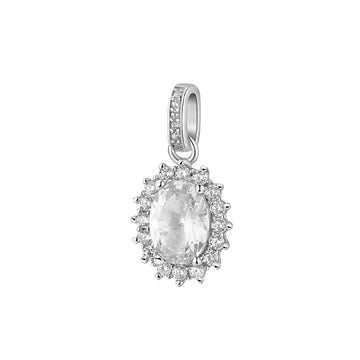 Charm ovale donna Brosway Fancy in argento con zirconi bianchi FIW32-1