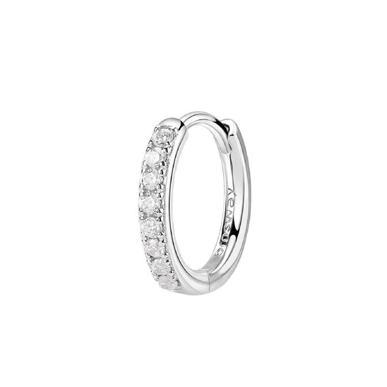 Orecchino cerchio donna Brosway Fancy in argento 14 mm con zirconi bianchi FIW89-1