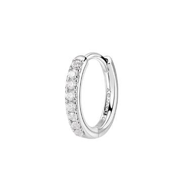 Orecchino cerchio donna Brosway Fancy in argento 14 mm con zirconi bianchi FIW89-1
