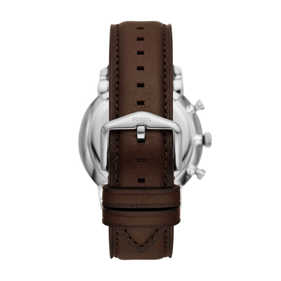Cofanetto Fossil Neutra uomo con orologio cronografo in acciaio e bracciale in pelle FS6018SET-4