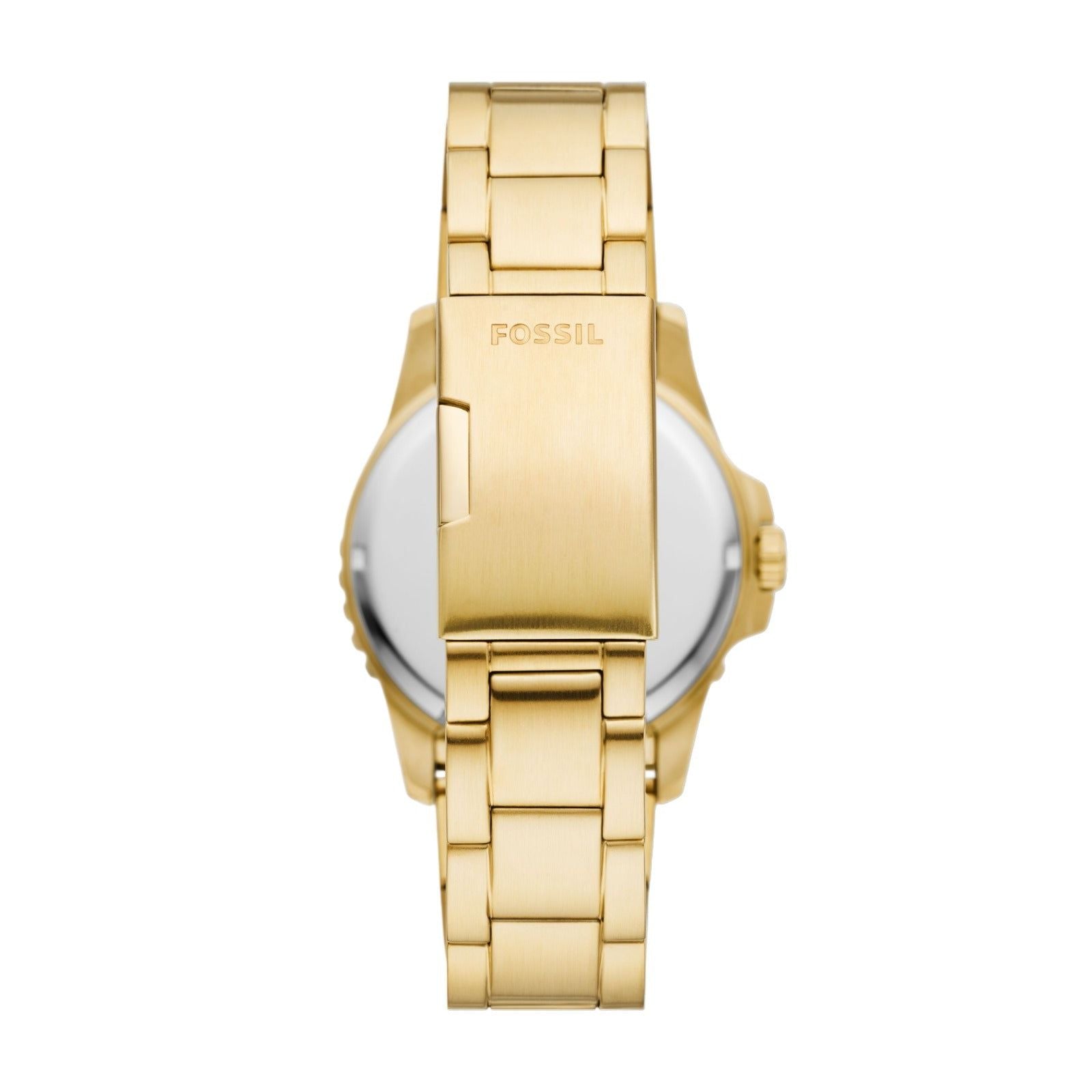 Orologio uomo solo tempo Fossil Blue Dive acciaio oro, verde, datario, cassa 42mm FS6030-2